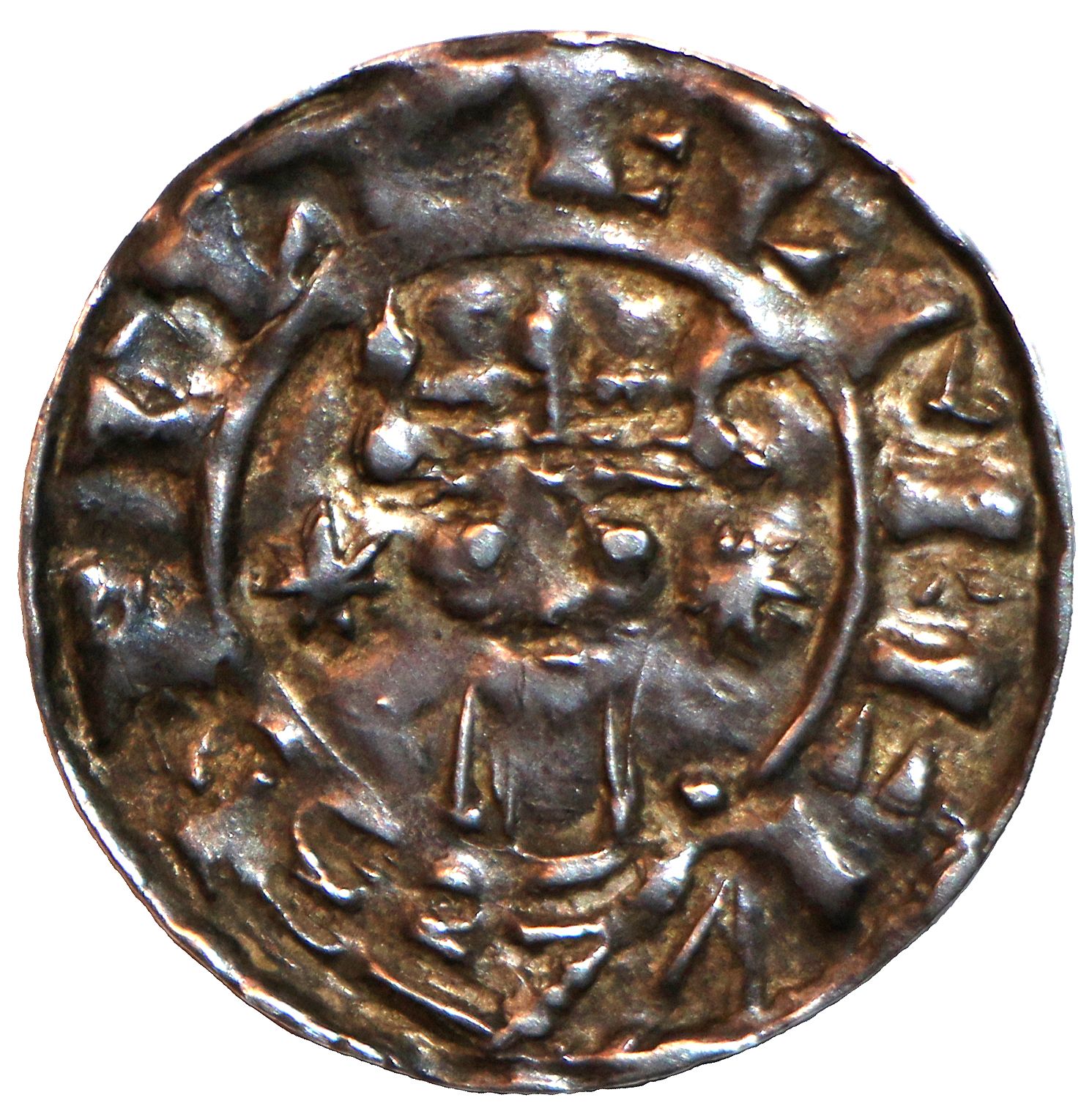 Penny - William II Voided Cross type obverse