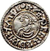 Penny - Æthelred II 1st Hand type; bust left obverse