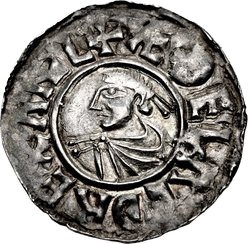 Penny - Æthelred II 1st Small Cross type obverse