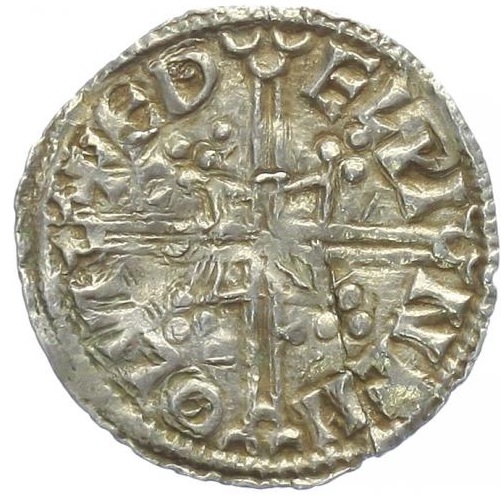 Penny - Æthelred II Helmet type reverse