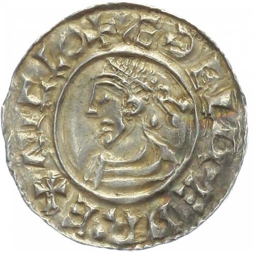 Penny - Æthelred II Last Small Cross type obverse