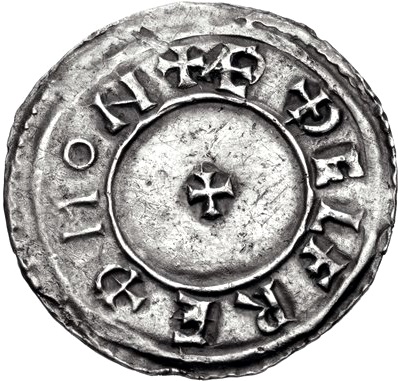 Penny - Æthelstan Crowned bust type reverse