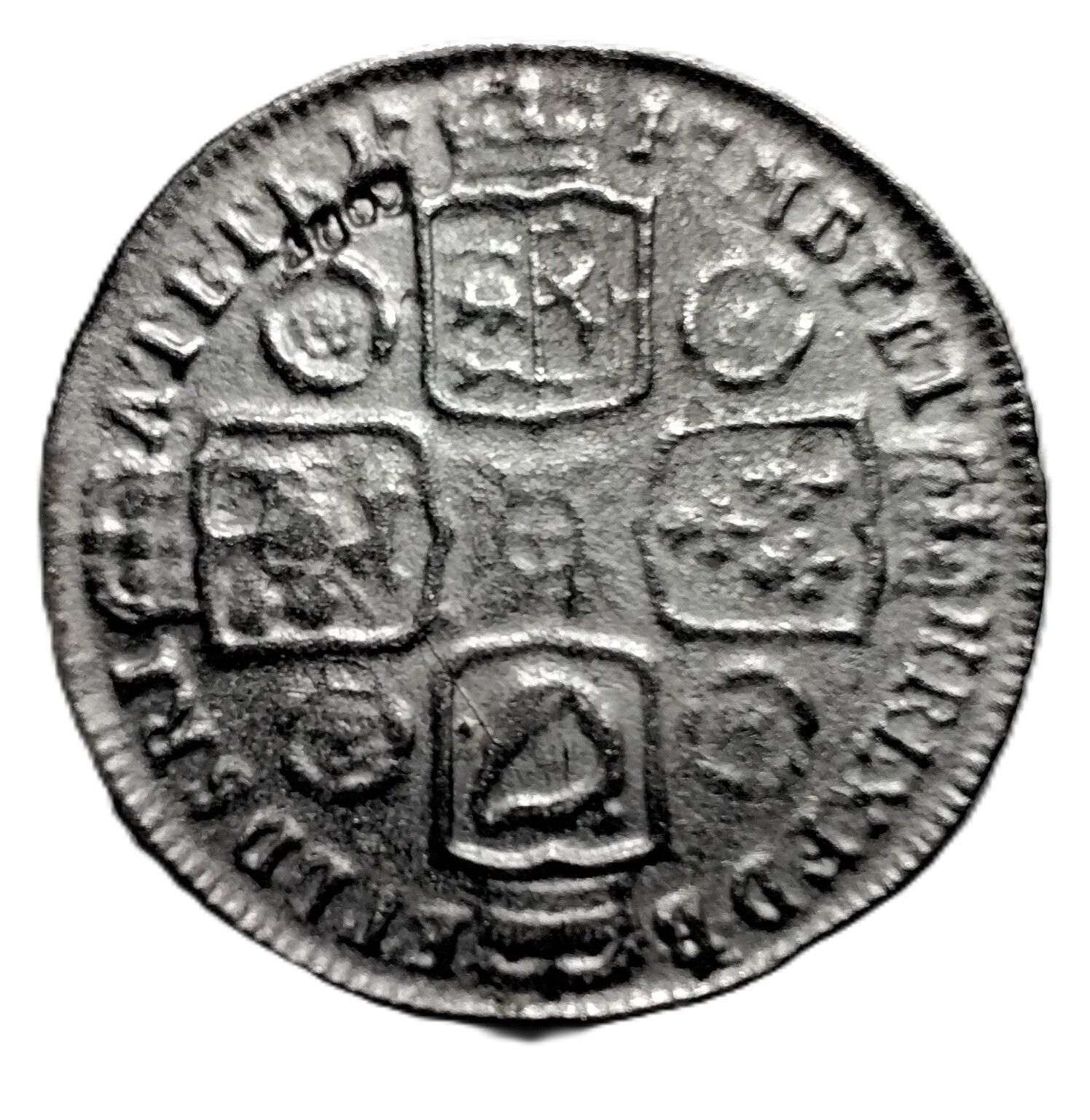 Replica - George II Shilling Young bust reverse