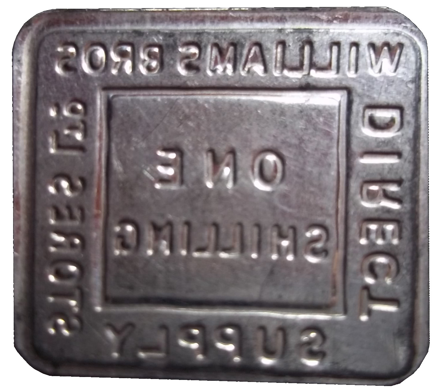 Token - 1 Shilling - Williams Bros. Direct Supply Stores Ltd reverse