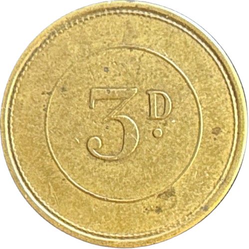 Token - 3d 2nd Volunteer Battalion - South Wales Borderers reverse