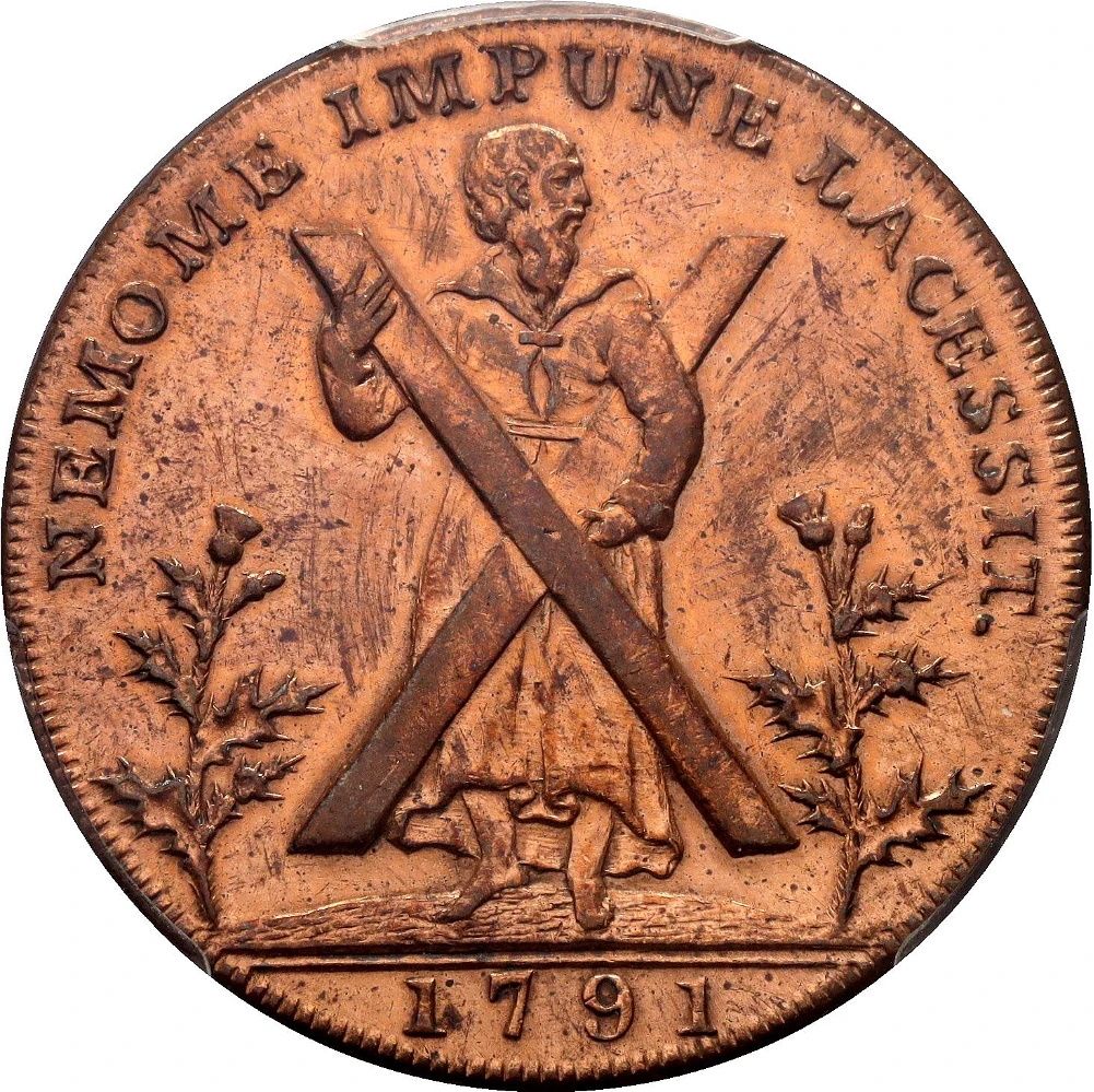 Token - Halfpenny Lothian obverse