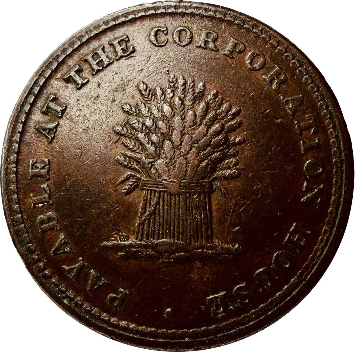 Token - Halfpenny Tunstead & Happing Norfolk