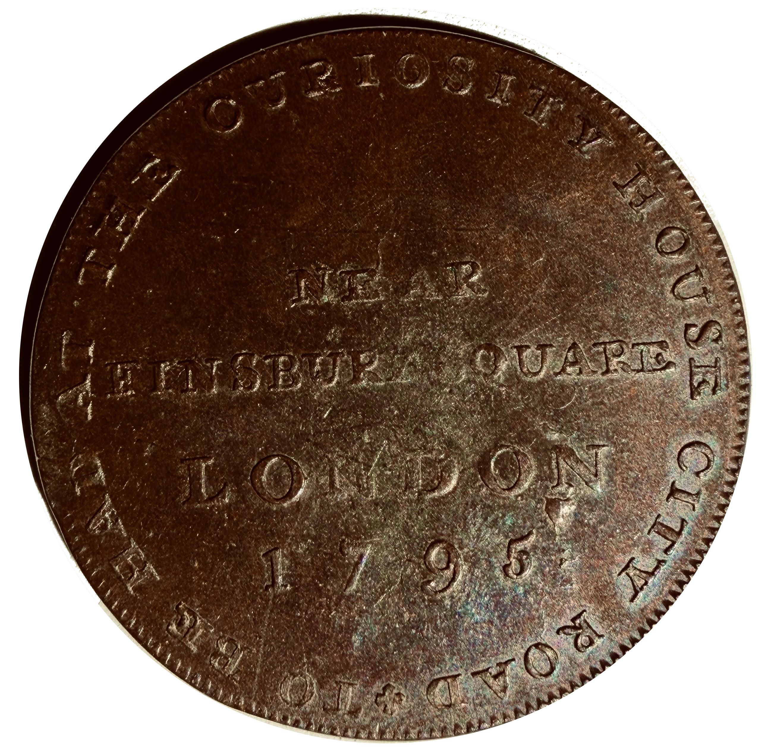 Token - Hall's, London Middlesex - Sir Jeffery Dunstan reverse