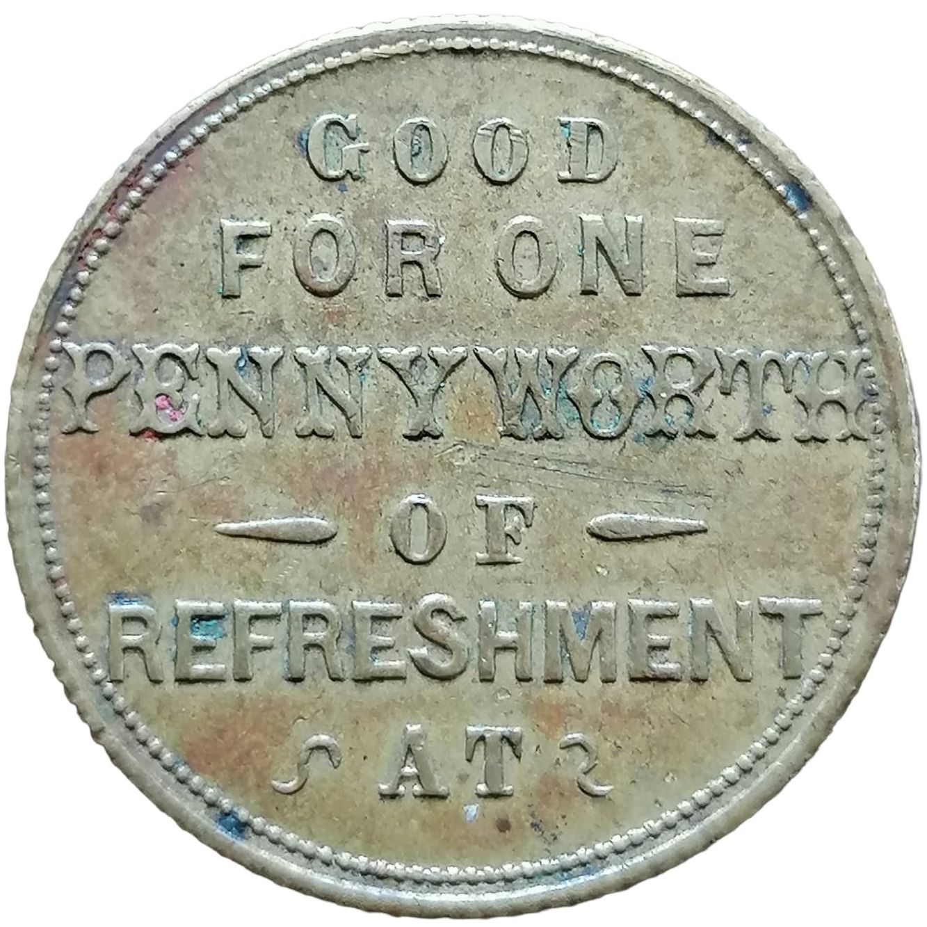 Token - One Penny Exeter Coffee Tavern obverse
