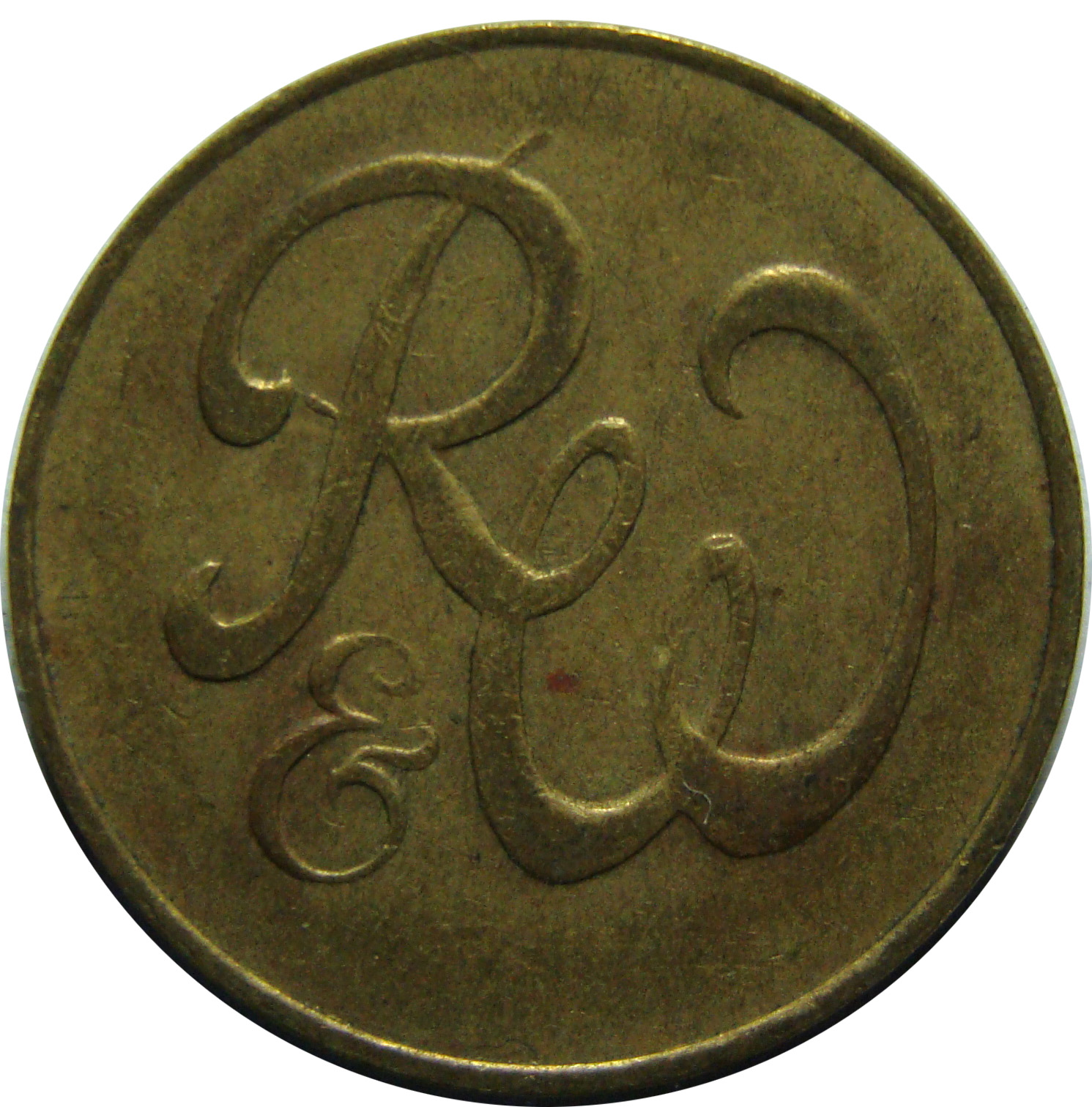 Token - R&W 6 Pence obverse
