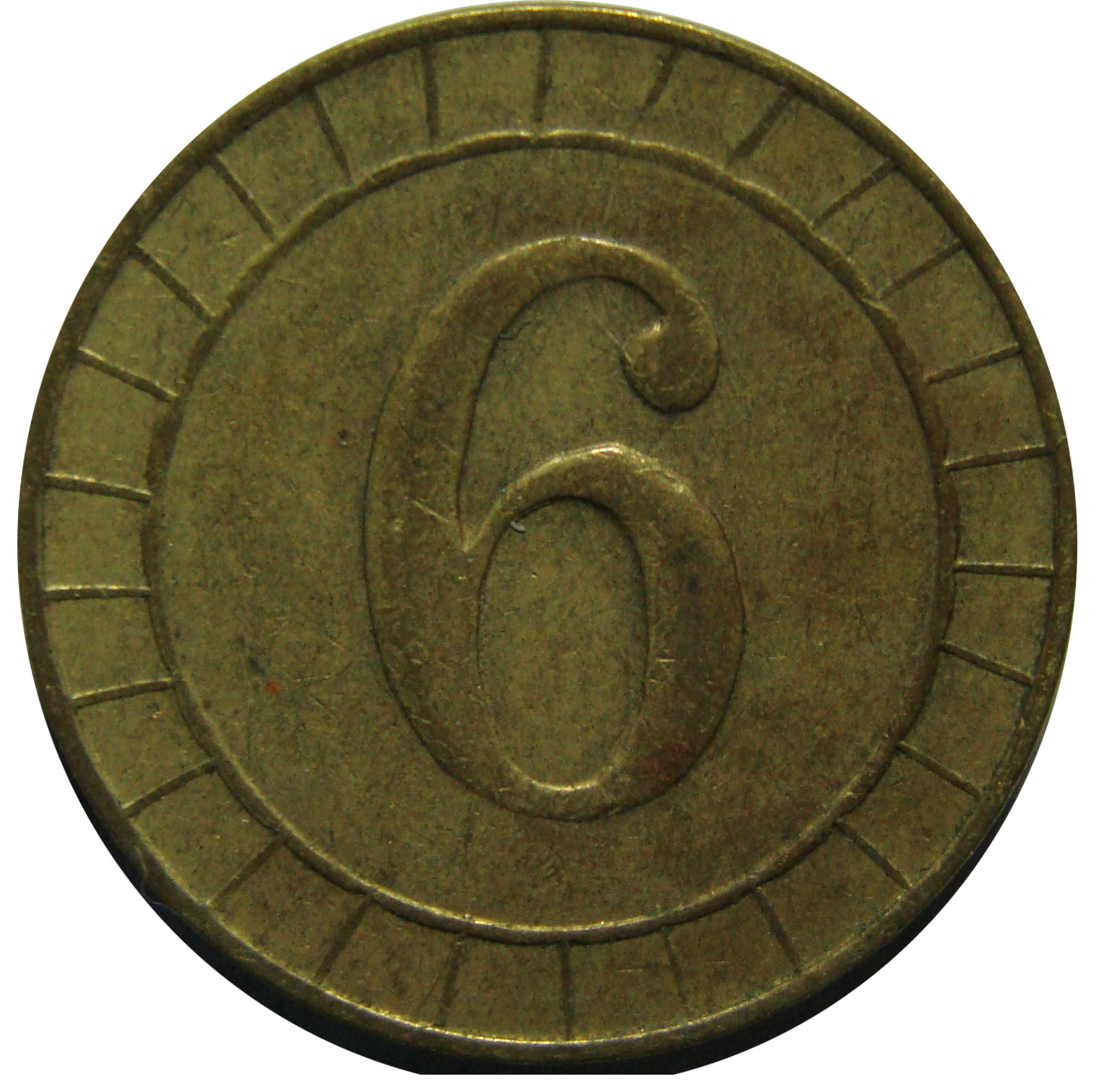 Token - R&W 6 Pence reverse