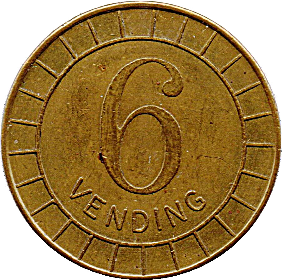 Token - R&W 6 Pence - Vending reverse