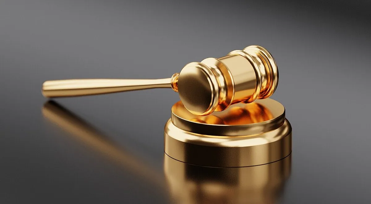 Auction gavel illustration 3D illustration of an auction gavel