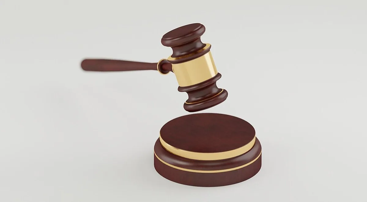 Auction gavel illustration 3D illustration of an auction gavel