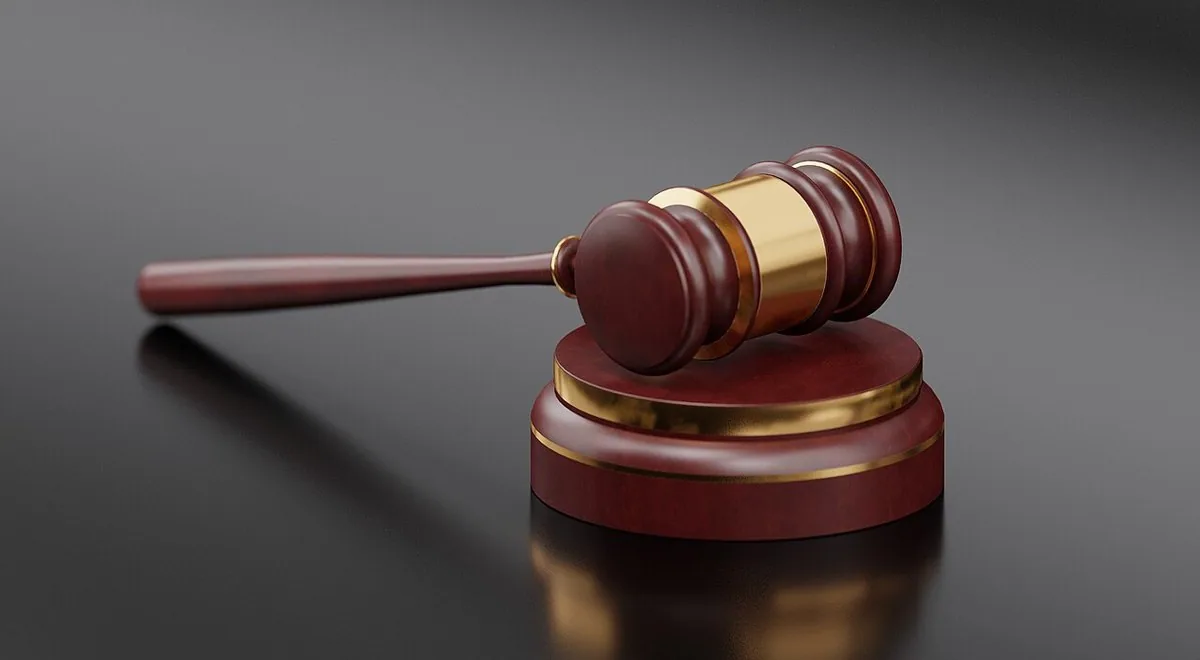 Auction gavel illustration 3D illustration of an auction gavel