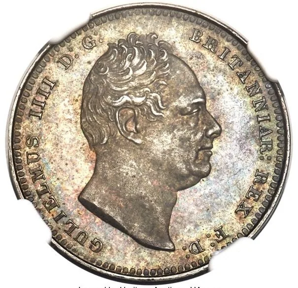 1831 shilling obverse Obverse of an 1831 shilling