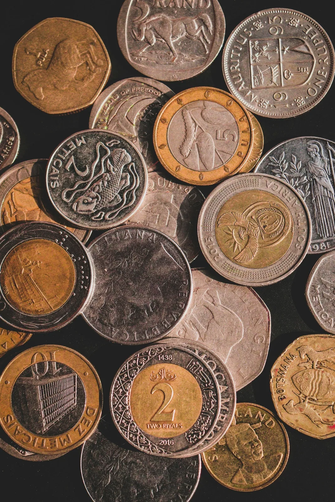 Old coin collection Collection of old coins