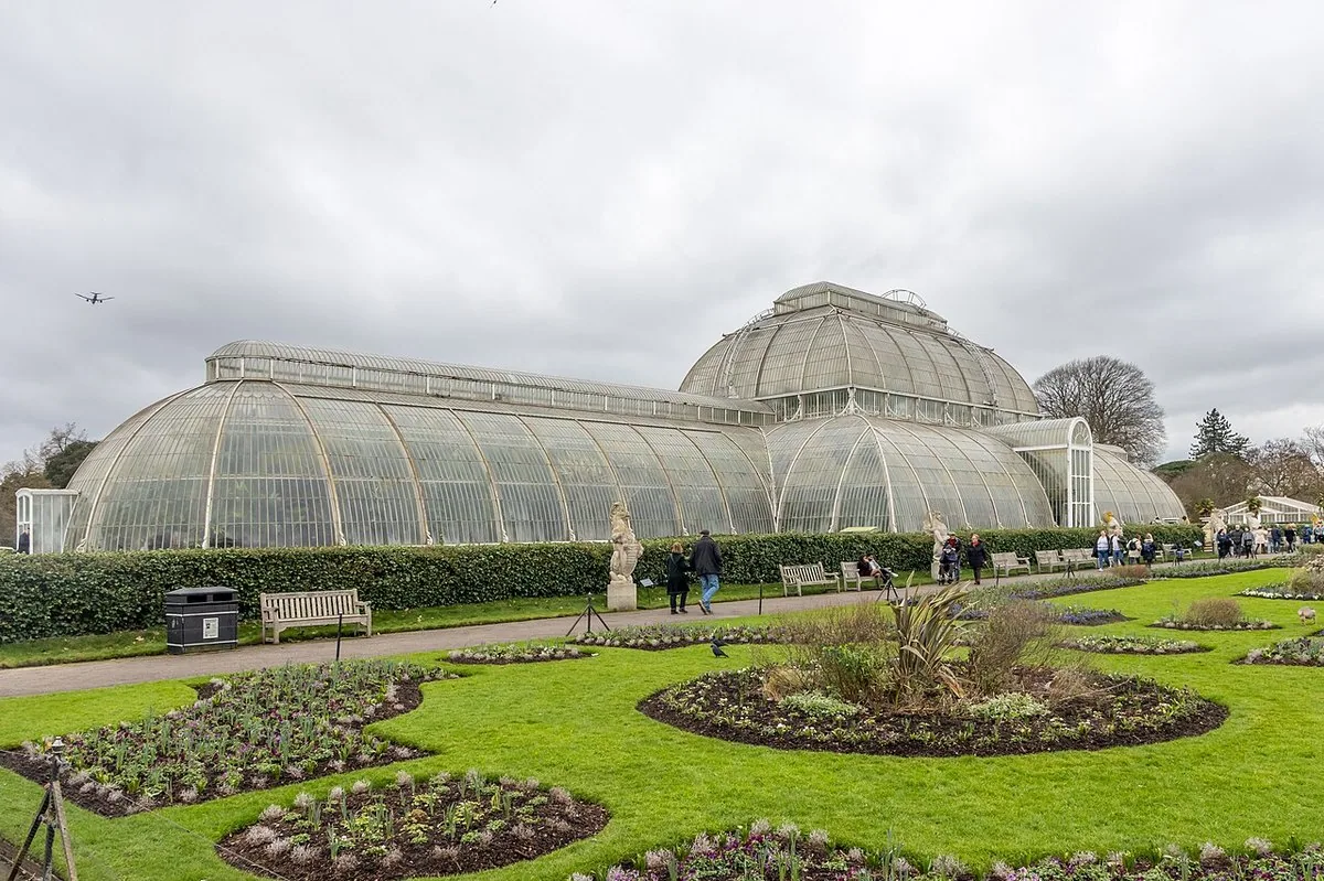 Palm House, Kew Gardens The Palm House at the Royal Botanic Gardens, Kew