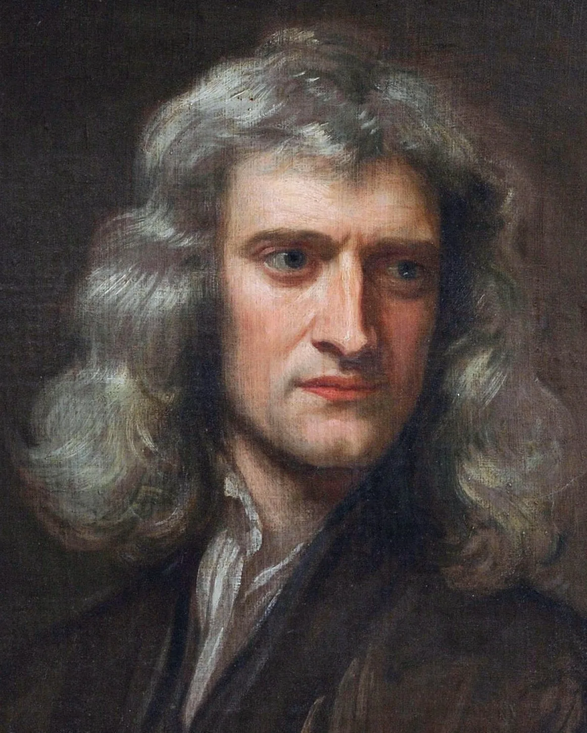Isaac Newton portrait Engraved portrait of Isaac Newton after Sir Godfrey Kneller
