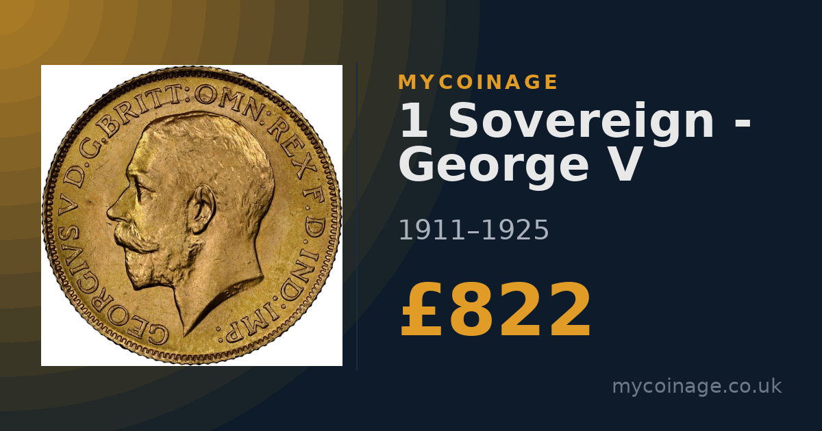 1 Sovereign - George V (1911) Value | MyCoinage