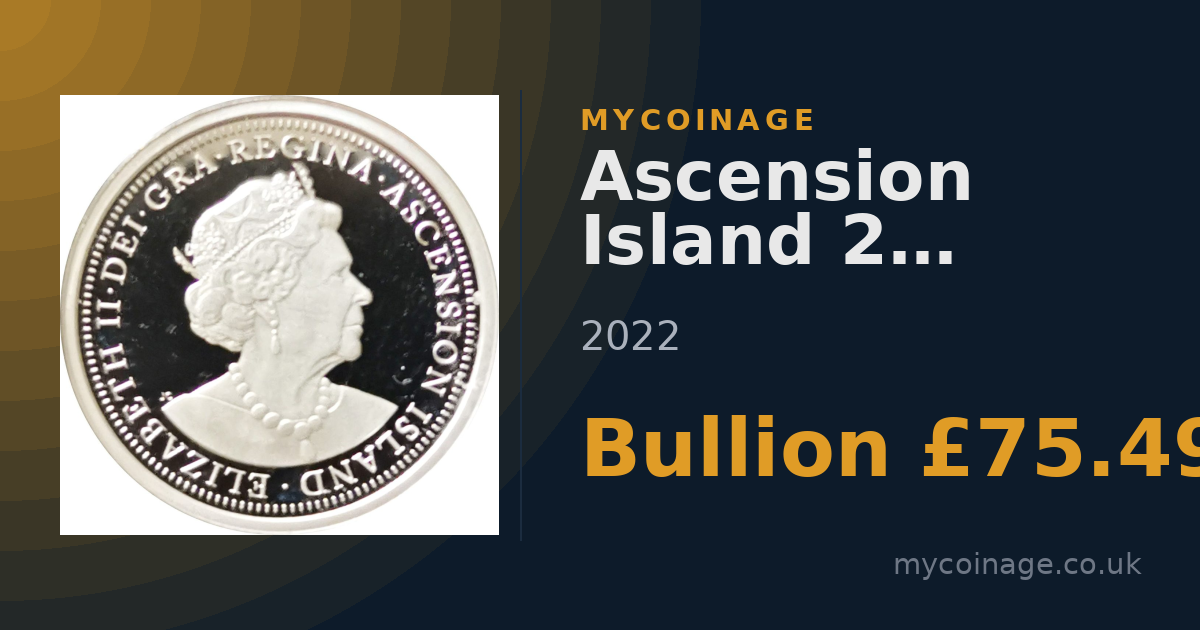 Ascension Island 2 Pence Platinum… (2022) Value | MyCoinage
